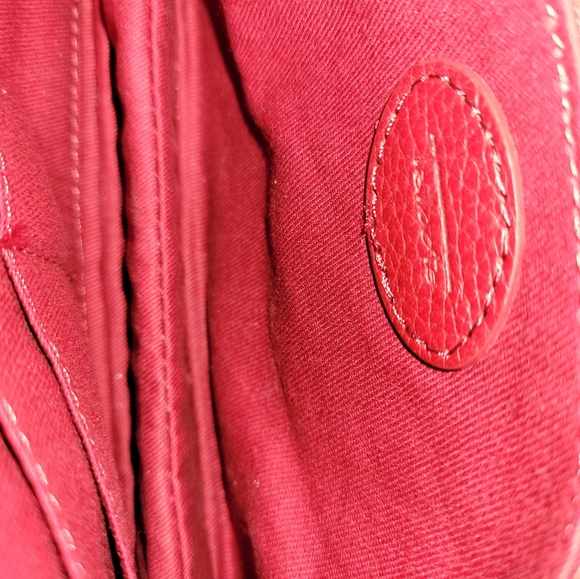 Talbots Wristlet Clutch Purse Bag Pebbled Leather - Picture 5 of 9